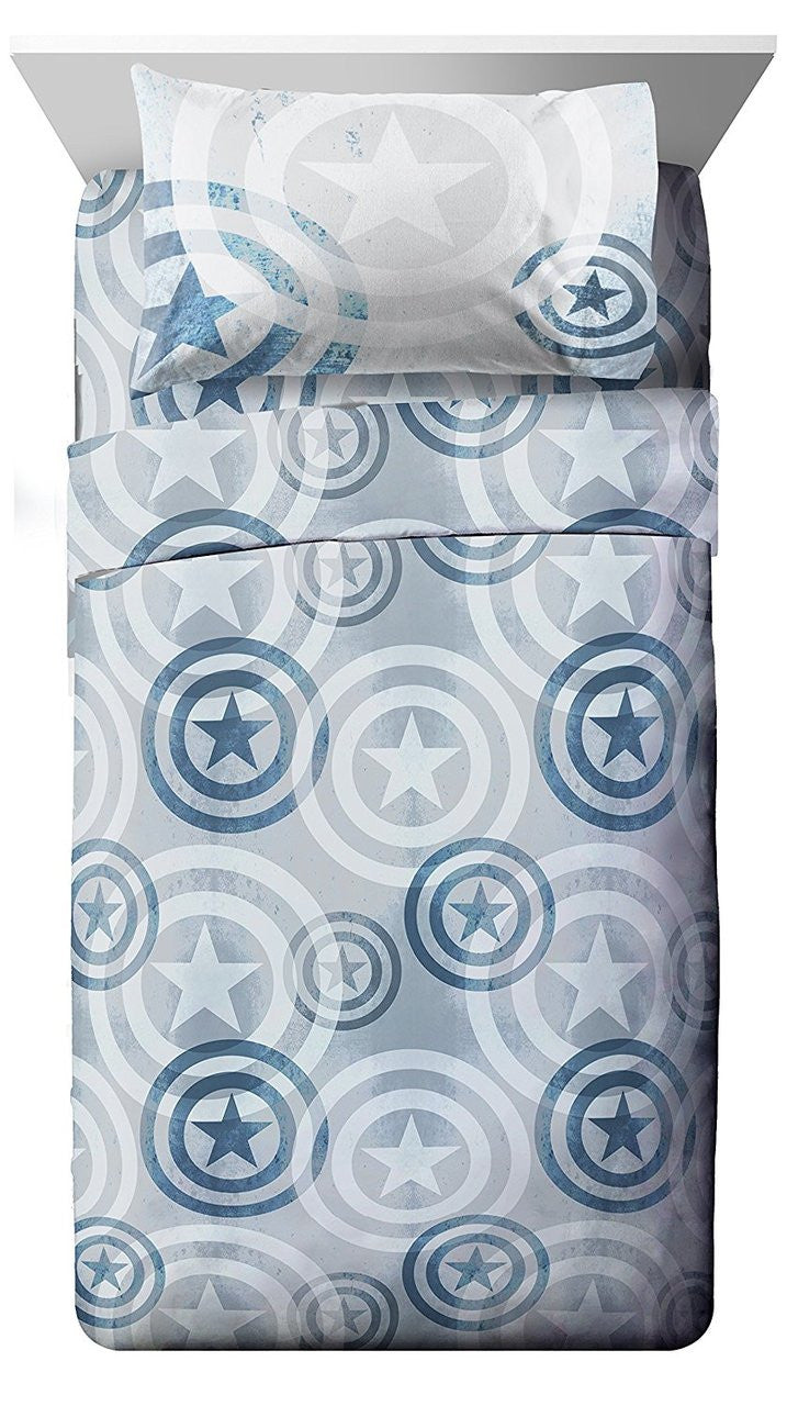 Marvel Captain America Queen Sheet Set
