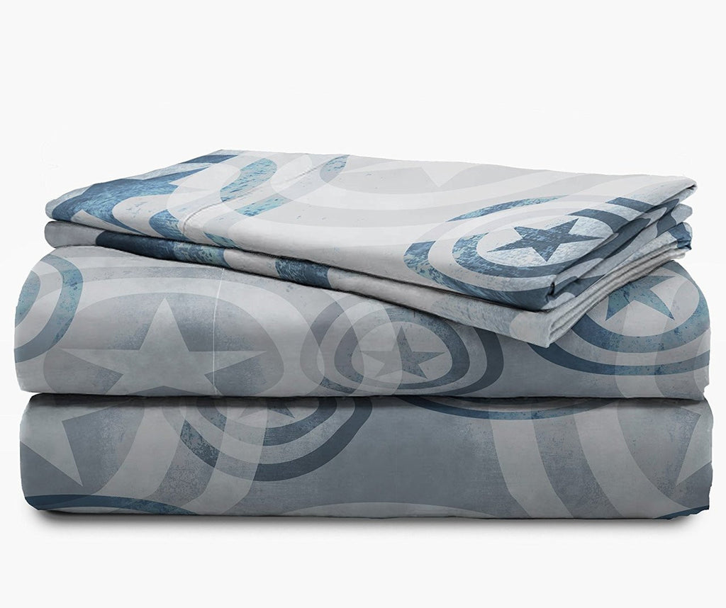 Marvel Captain America Queen Sheet Set