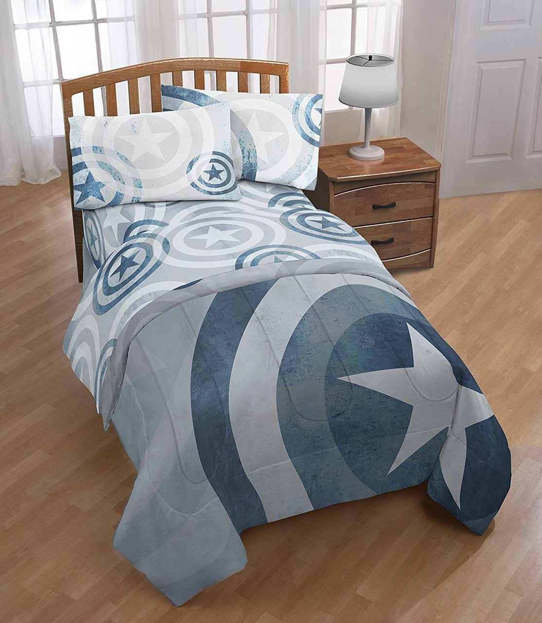 Marvel Captain America Queen Sheet Set