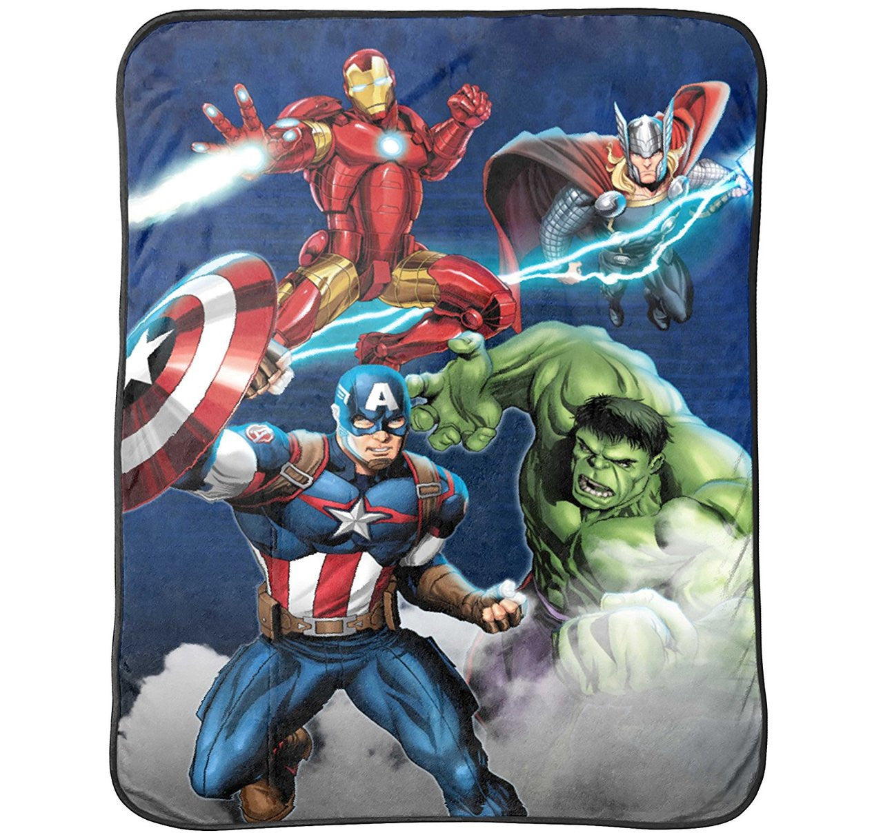 Marvel Avengers 'Blue Circle' Fleece Plush Throw