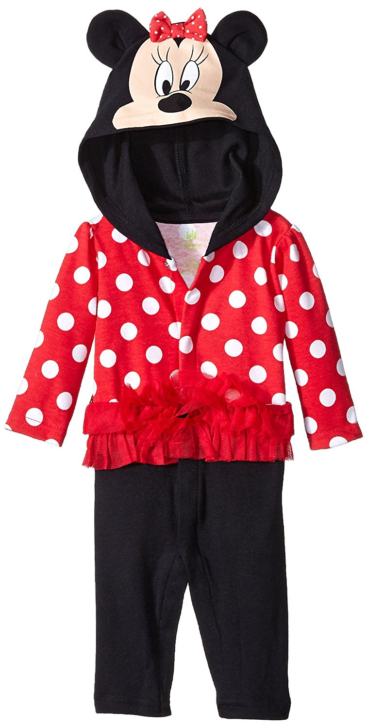 Disney Baby Girls Minnie Coverall (Red)