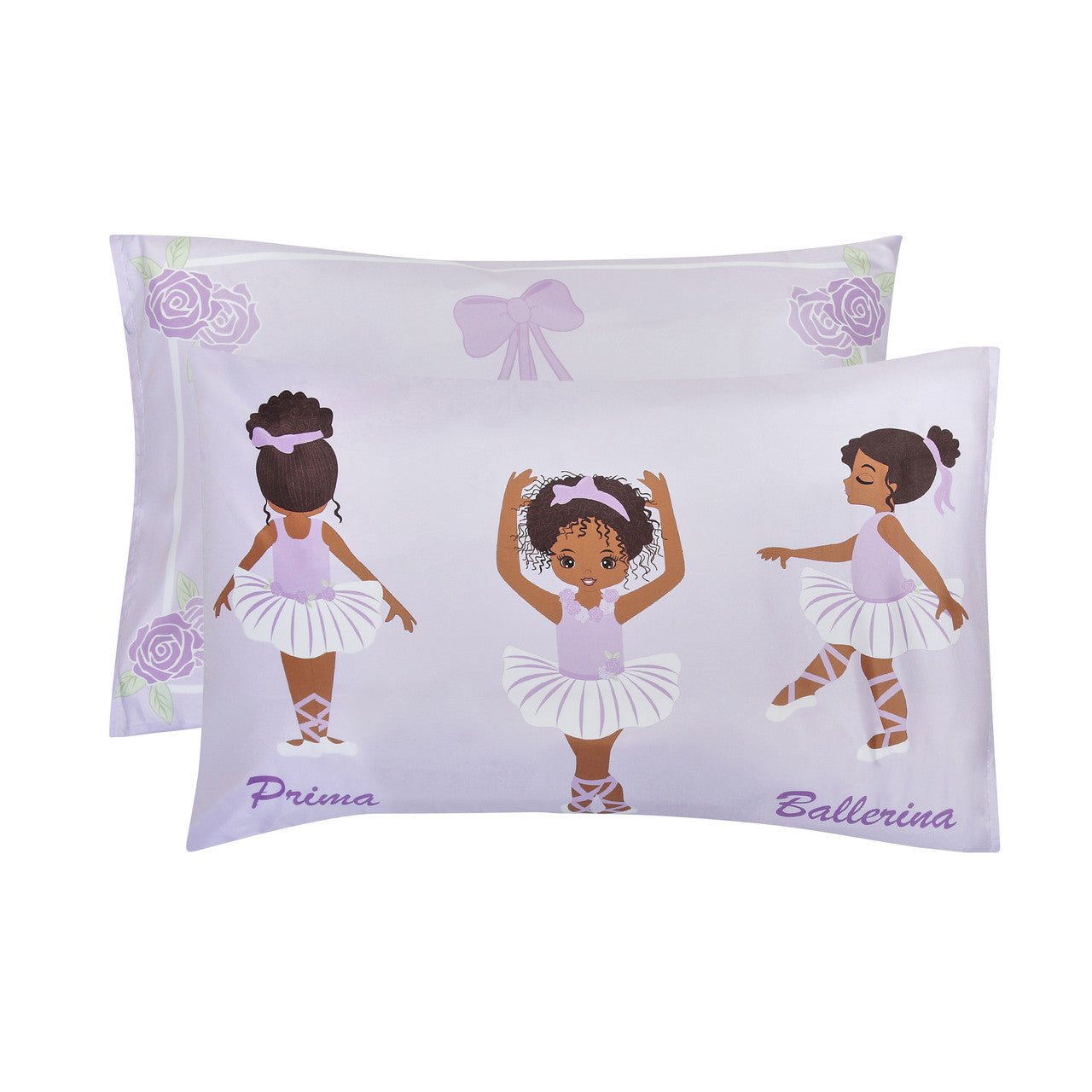 Everyday Kids 2 Piece African American Ballerina Toddler Sheets Set