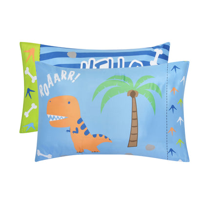 Everyday Kids 2 Piece Dinosaur Toddler Sheets Set