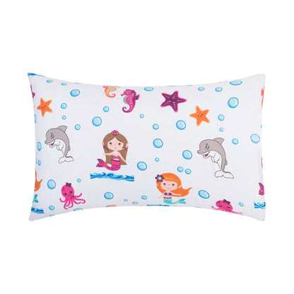 EVERYDAY KIDS 2-Pack Toddler Travel Pillowcases - Undersea Mermaid Adventure