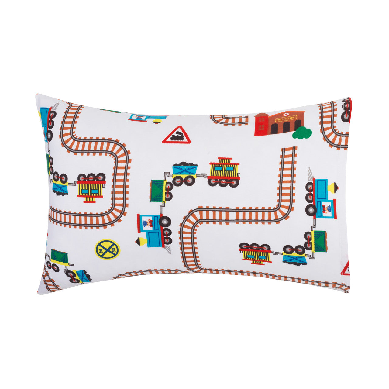 EVERYDAY KIDS 2-Pack Toddler Travel Pillowcases - Choo Choo Train