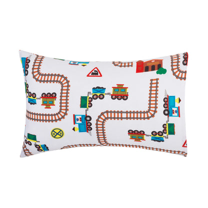 EVERYDAY KIDS 2-Pack Toddler Travel Pillowcases - Choo Choo Train