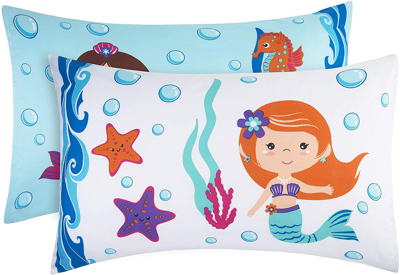 Everyday Kids Toddler Sheet Set - Undersea Mermaids Adventures