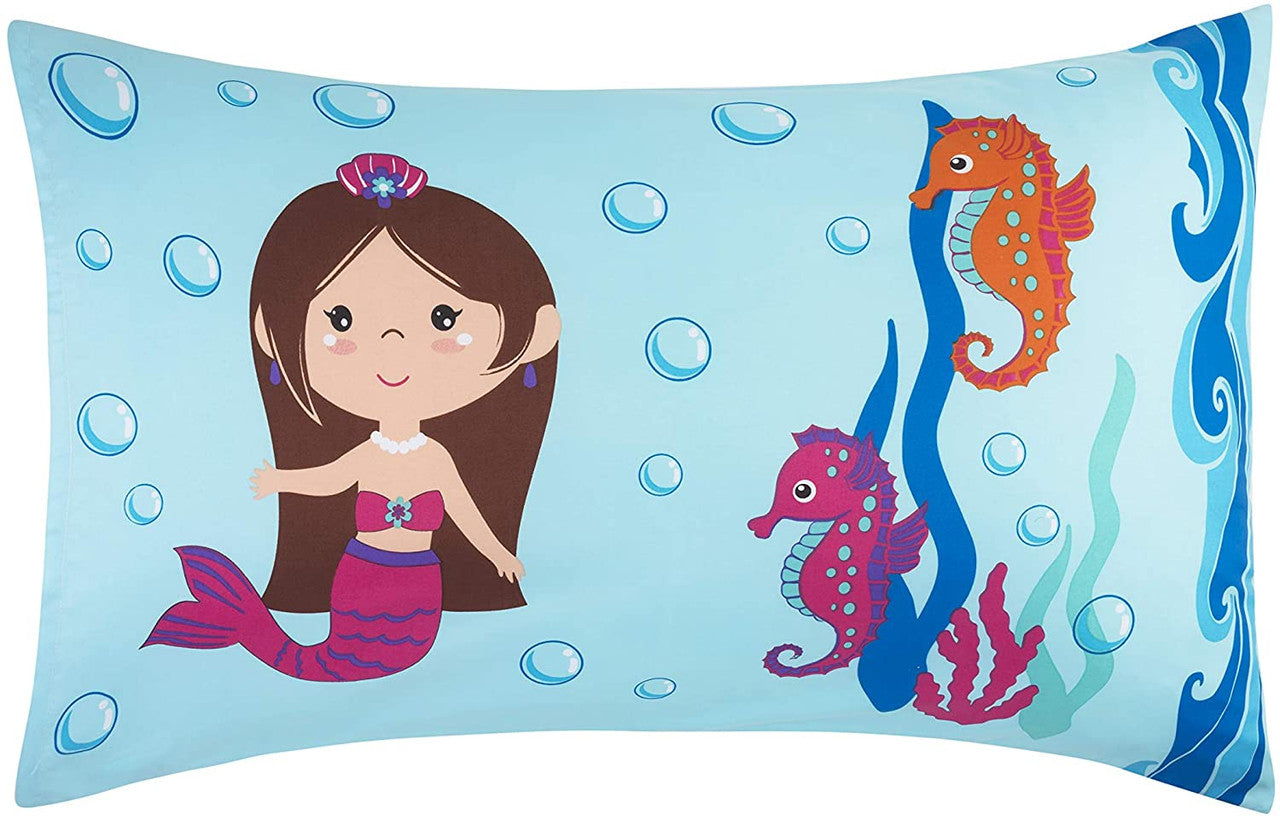 Everyday Kids Toddler Sheet Set - Undersea Mermaids Adventures
