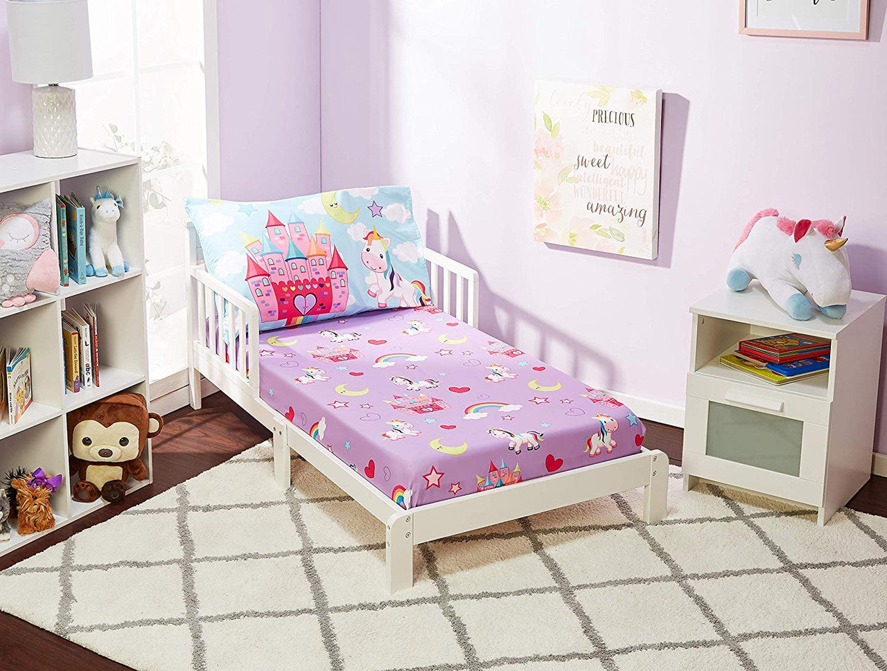 Everyday 2 Piece Kids Toddler Sheet Set - Unicorn Dreams