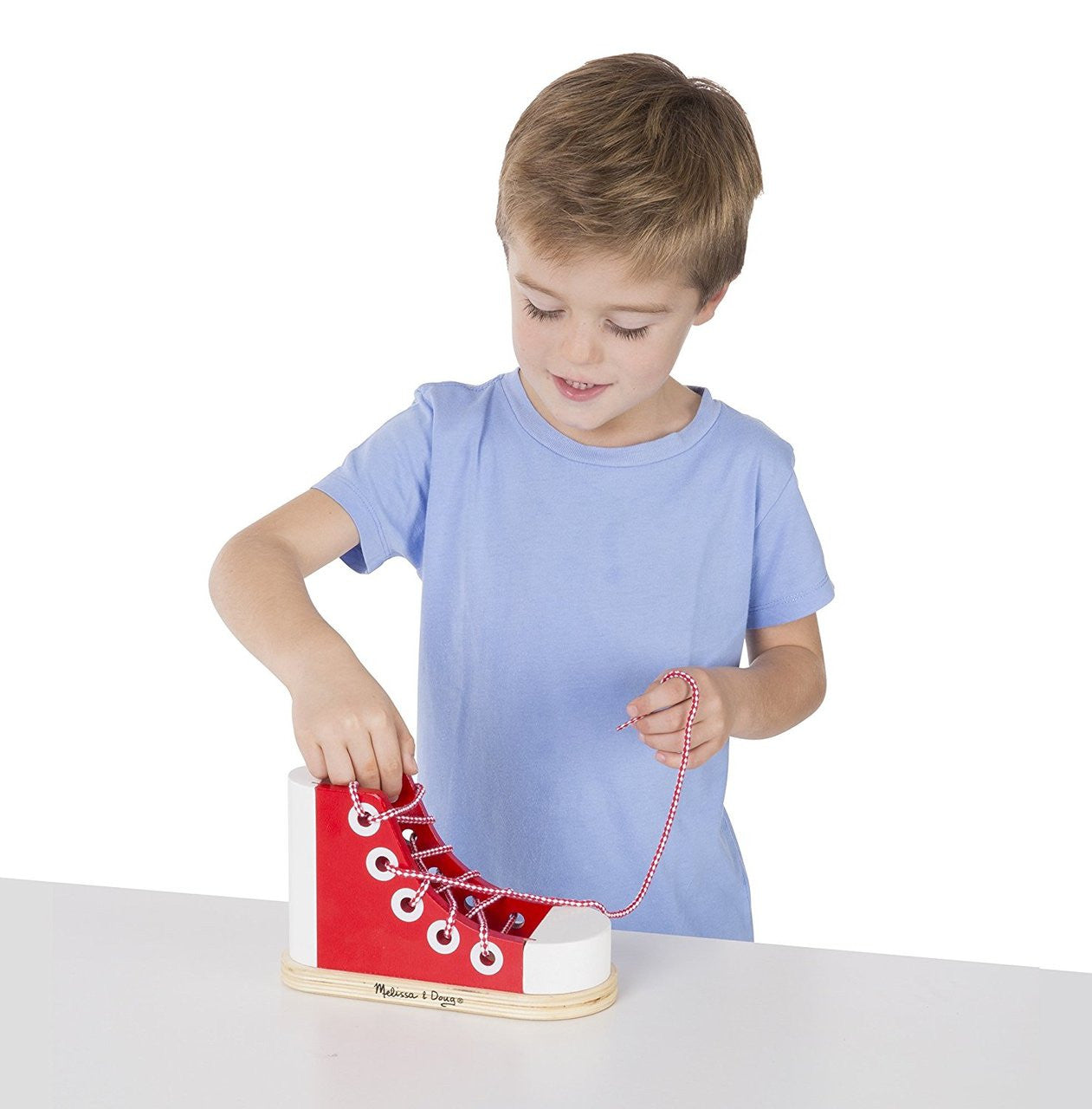Melissa & Doug Wooden Lacing Sneaker