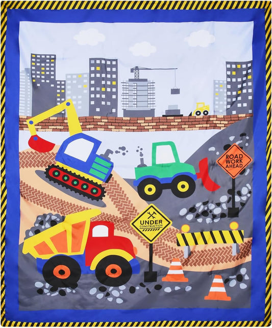 Everyday Kids Construction Twin/Full Size Bed Comforter