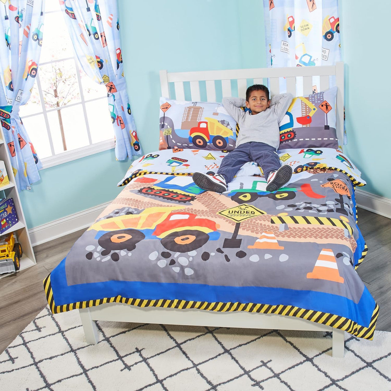 Everyday Kids Construction Twin/Full Size Bed Comforter