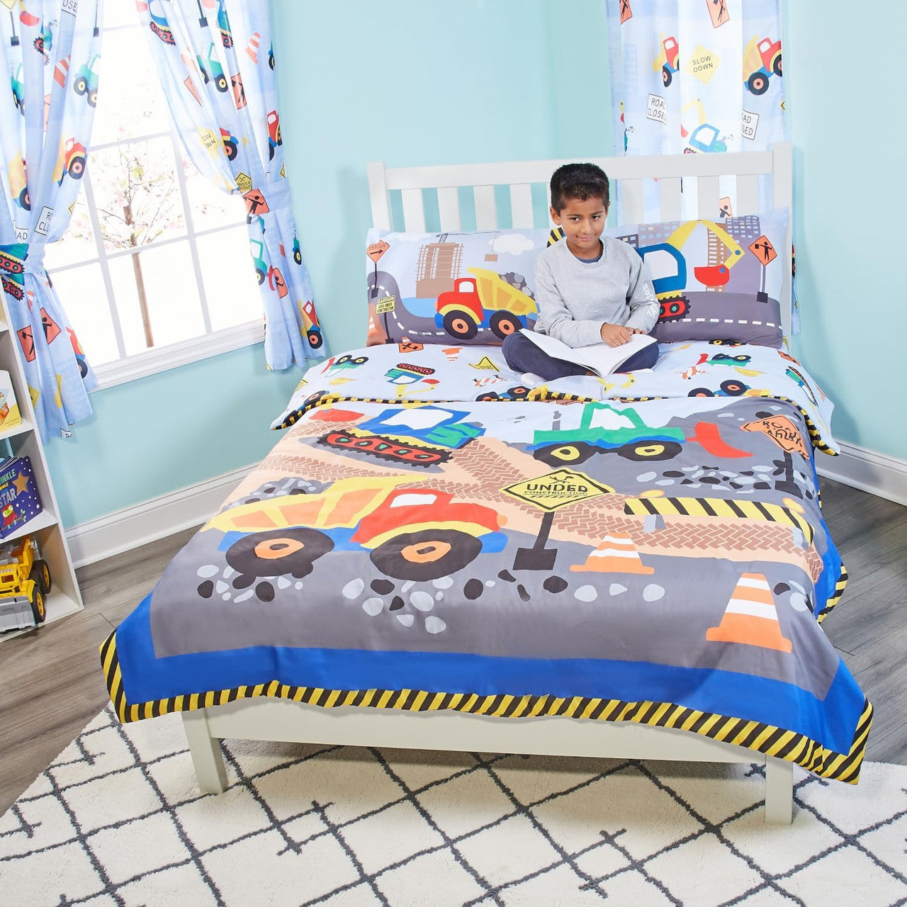 Everyday Kids Construction Twin/Full Size Bed Comforter