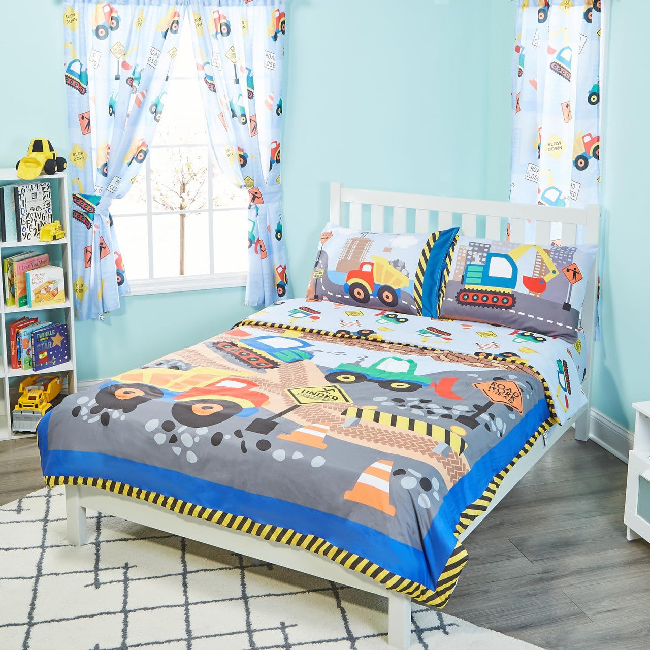 Everyday Kids Construction Twin/Full Size Bed Comforter