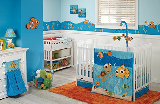 Disney Finding Nemo Crib Sheet, Blue
