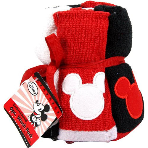 Mickey Mouse Decorative Washcloths - 6 Pack