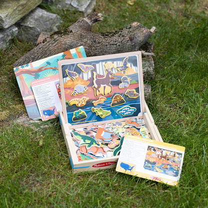 Melissa & Doug National Parks Wooden Picture Matching Magnetic Game, Animal Magnets Activity Toy for Kids Ages 3+