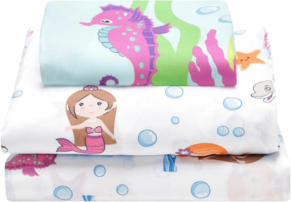 Everyday Kids Mermaid 3PC Twin Size Bed Sheet Set
