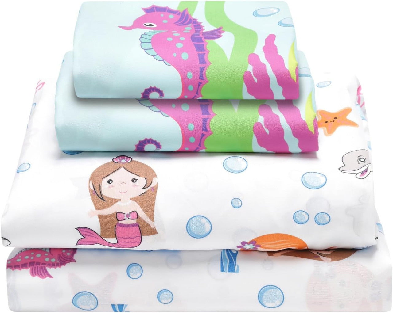 Everyday Kids Mermaid 4PC Full Size Bed Sheet Set