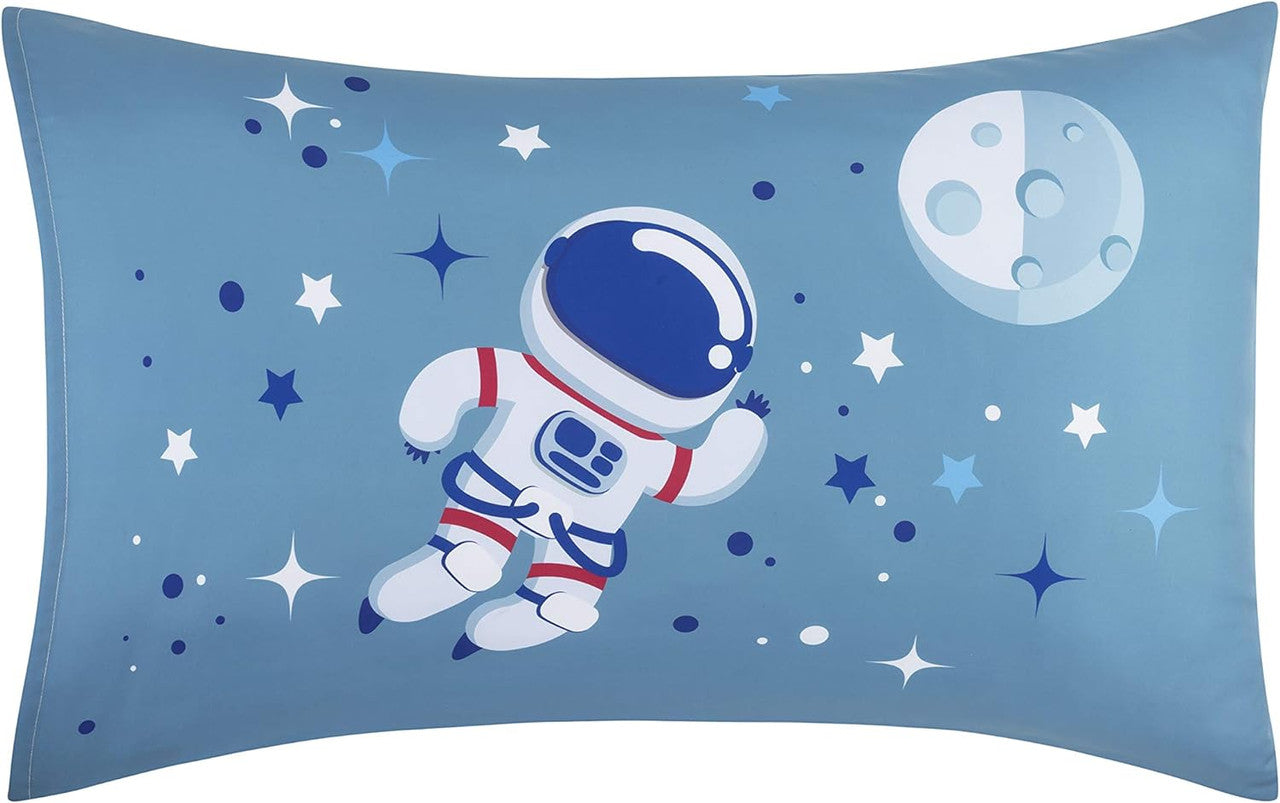 Everyday Kids Blast Off in Outer Space 4PC Full Size Bed Sheet Set