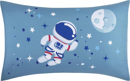 Everyday Kids Blast Off in Outer Space 4PC Full Size Bed Sheet Set