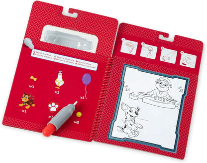 Melissa & Doug PAW Patrol Water Wow! Marshall Water Reveal Travel Activity Book, Reusable Coloring Pad for Kids Ages 3+