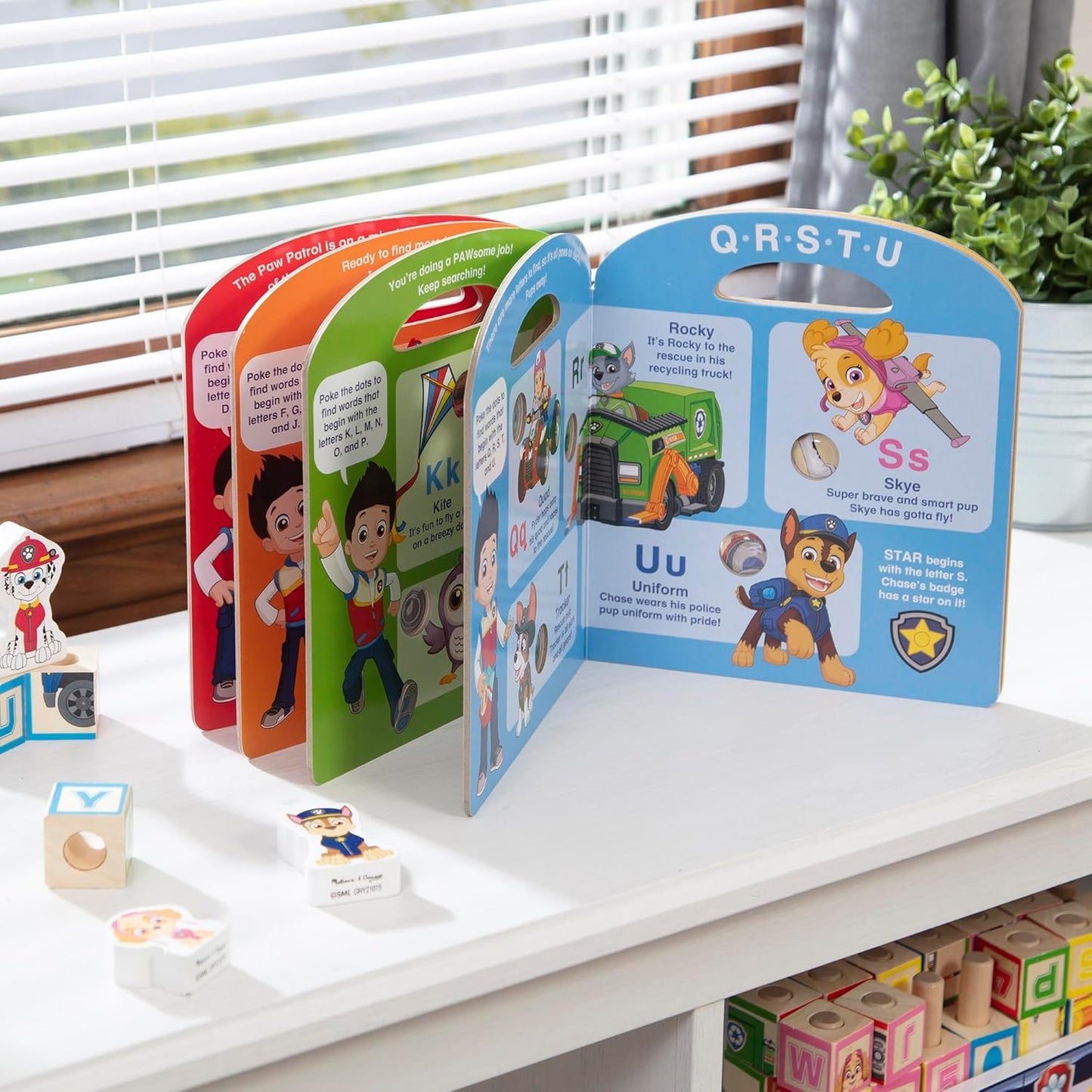 Melissa & Doug PAW Patrol Poke-A-Dot Alphabet Adventure Children’s Book, Interactive ABC Learning Toy for Kids