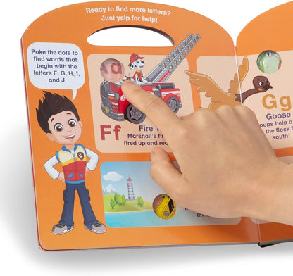 Melissa & Doug PAW Patrol Poke-A-Dot Alphabet Adventure Children’s Book, Interactive ABC Learning Toy for Kids