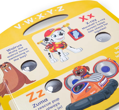 Melissa & Doug PAW Patrol Poke-A-Dot Alphabet Adventure Children’s Book, Interactive ABC Learning Toy for Kids