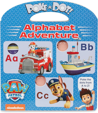 Melissa & Doug PAW Patrol Poke-A-Dot Alphabet Adventure Children’s Book, Interactive ABC Learning Toy for Kids