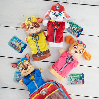 Melissa & Doug PAW Patrol Hand Puppets Set, 4 Character Puppets with 4 Activity Cards for Imaginative Play Kids Toys