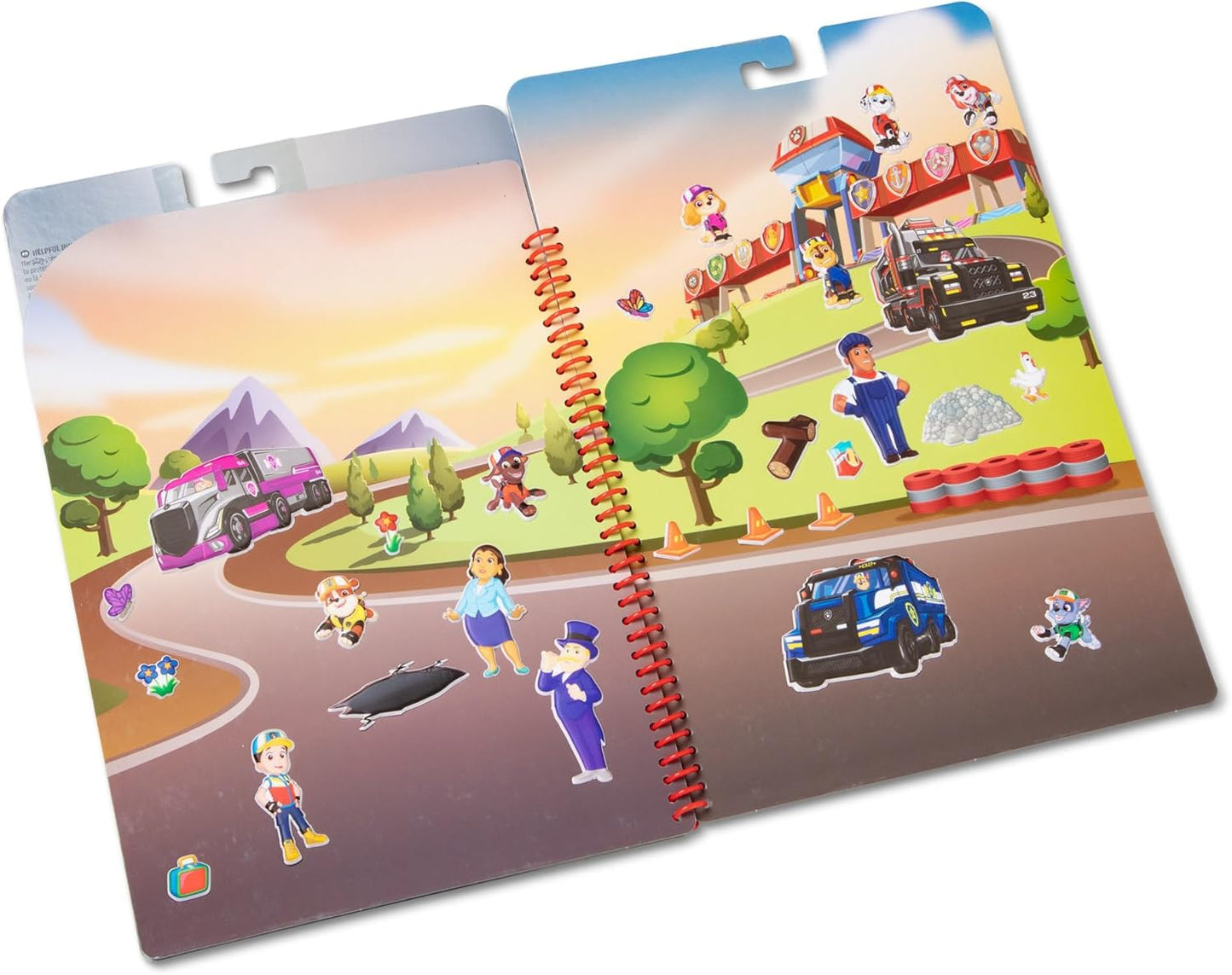 Melissa & Doug PAW Patrol Restickable Puffy Stickers – Big Pup Trucks, Reusable Sticker Travel Activity Book for Kids Ages 3+
