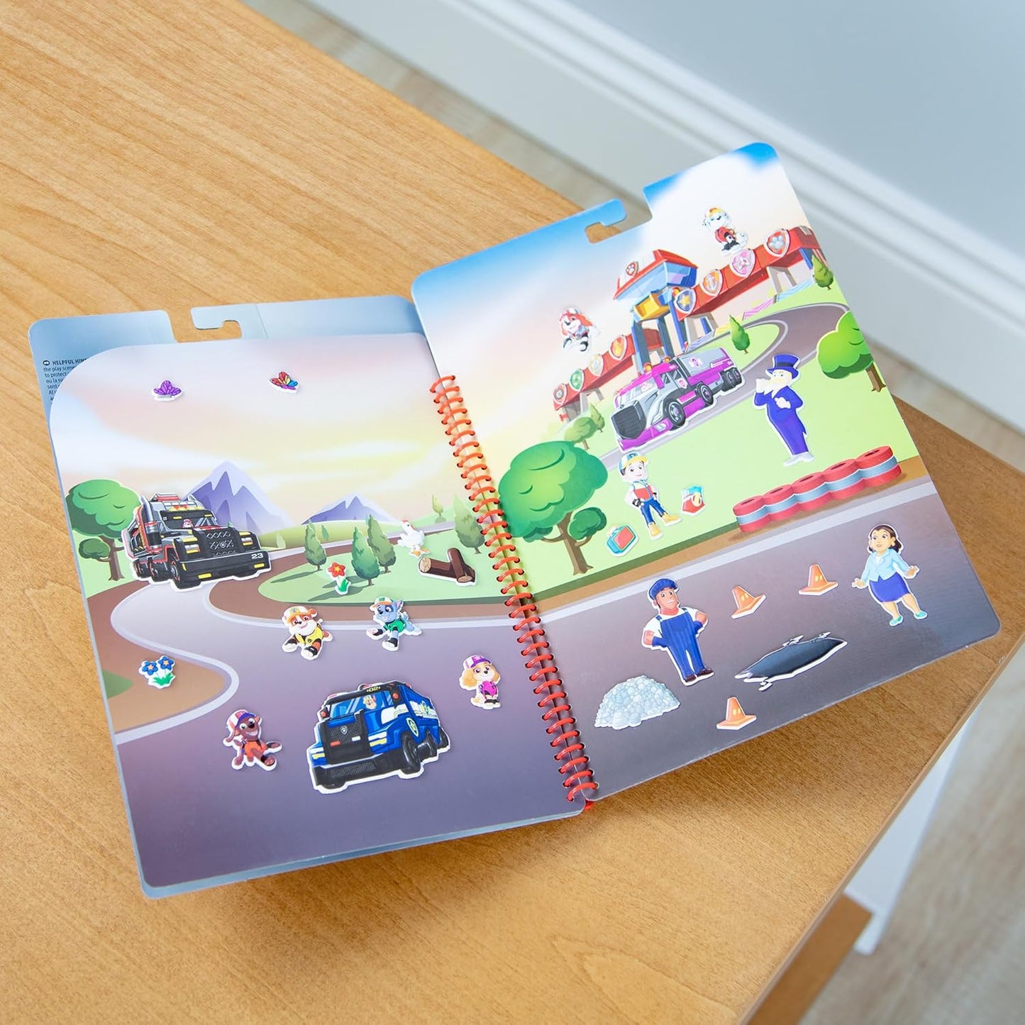 Melissa & Doug PAW Patrol Restickable Puffy Stickers – Big Pup Trucks, Reusable Sticker Travel Activity Book for Kids Ages 3+