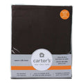 Carter's Sateen Fitted Crib Sheet, Dark Bark Brown