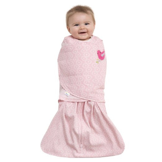 Halo Sleepsack 100% Cotton Swaddle, Pink Floral, Small