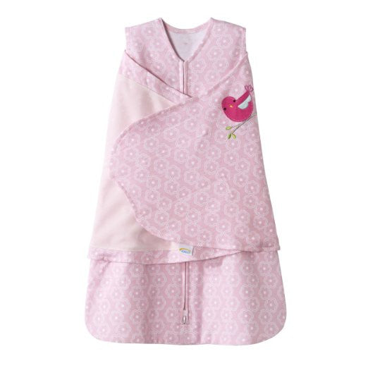 Halo Sleepsack 100% Cotton Swaddle, Pink Floral, Small