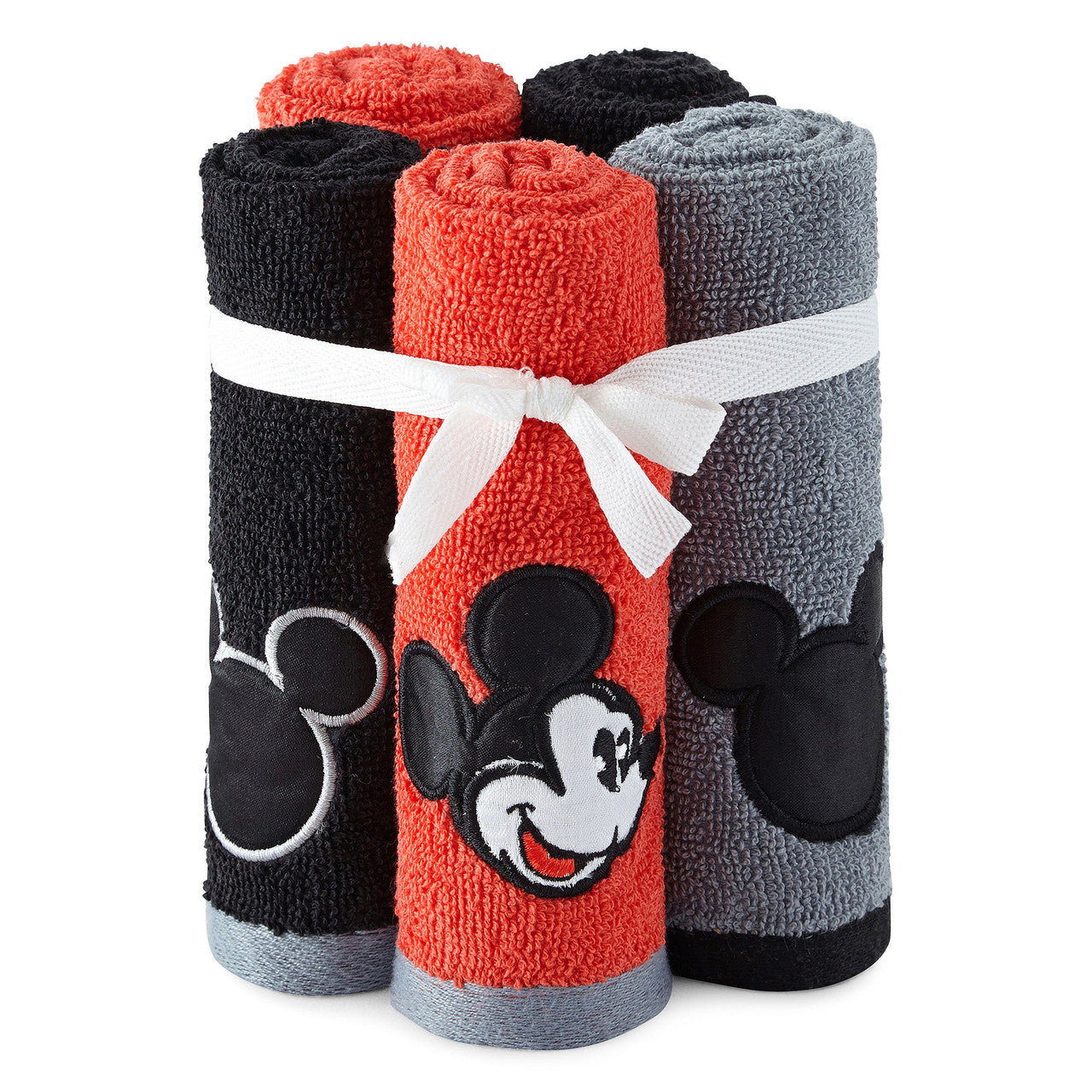 Disney Mickey Tuxedo 5-Piece Embroidered Washcloth Set