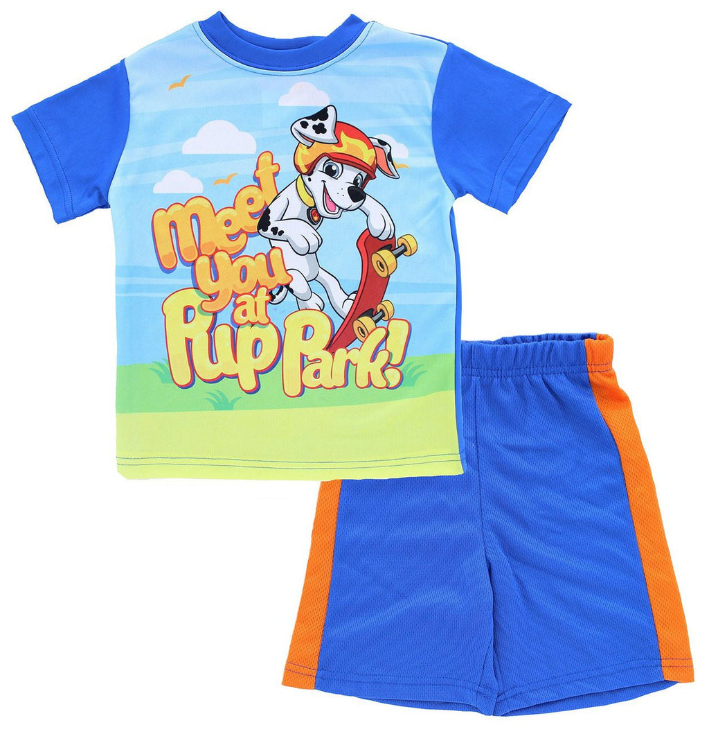 Paw Patrol Toddler Boys' "Meet You at the Pup Park" 2-Piece T-Shirt & Shorts Set (2T)