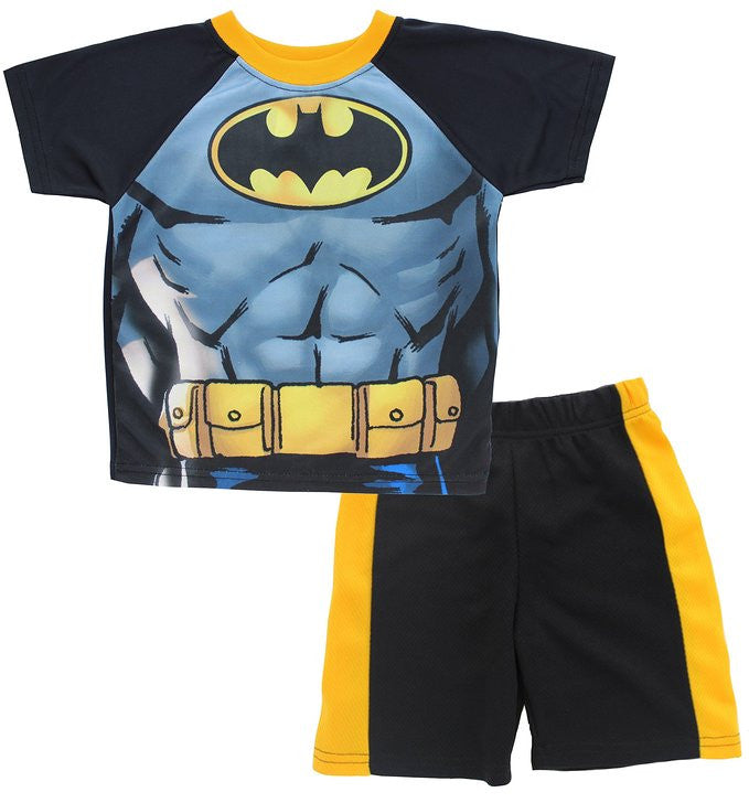 Batman Toddler Boys' "Super Muscles" 2-Piece T-Shirt & Shorts Set (3T)