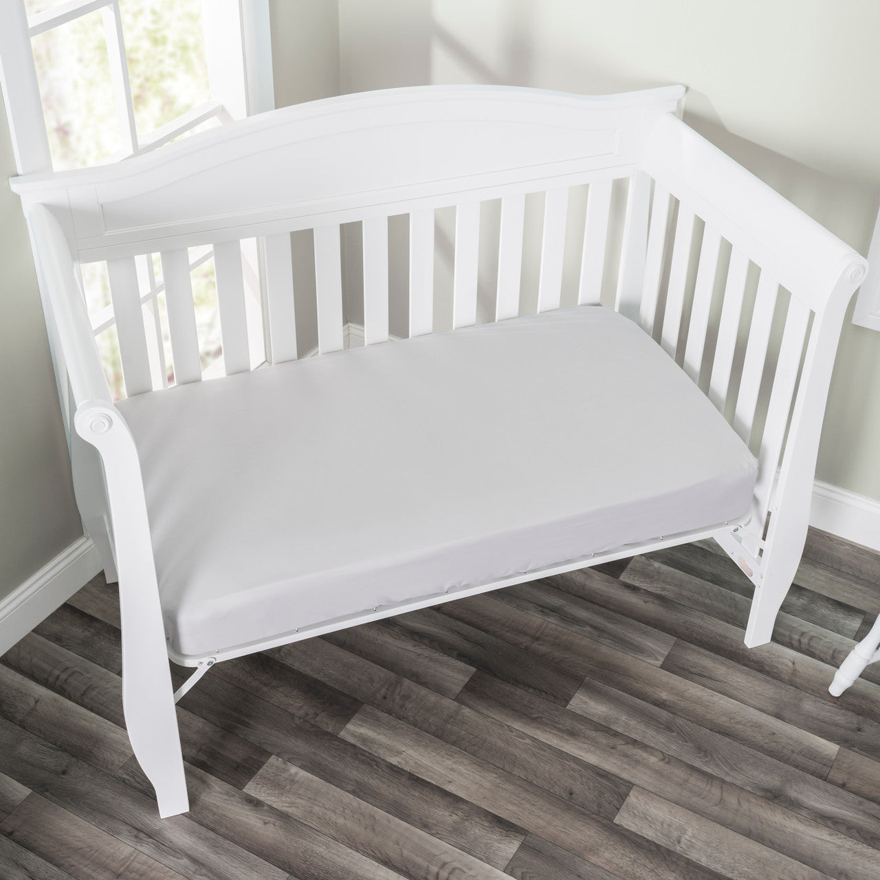 Everyday Kids Fitted Crib Sheet - Gray