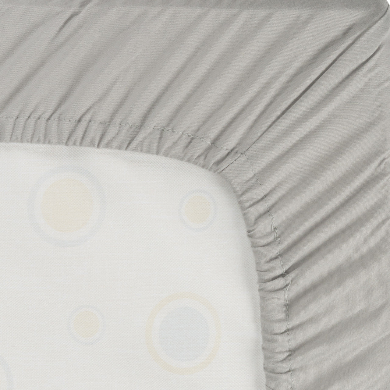Everyday Kids Fitted Crib Sheet - Gray
