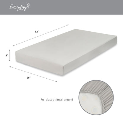 EVERYDAY KIDS 2 Pack Fitted Boys Crib Sheet - Pirates/Grey