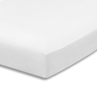 Everyday Kids Fitted Crib Sheet - White