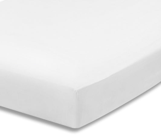 Everyday Kids Fitted Crib Sheet - White