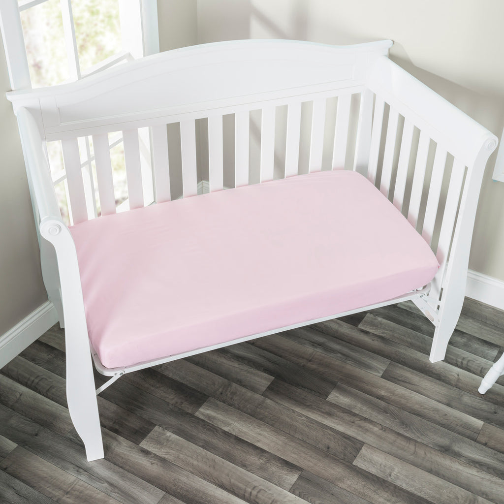 Everyday Kids Fitted Crib Sheet - Pink
