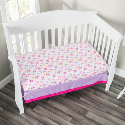 Everyday Kids 2 Pack Fitted Girls Crib Sheet - Princess/Lavender