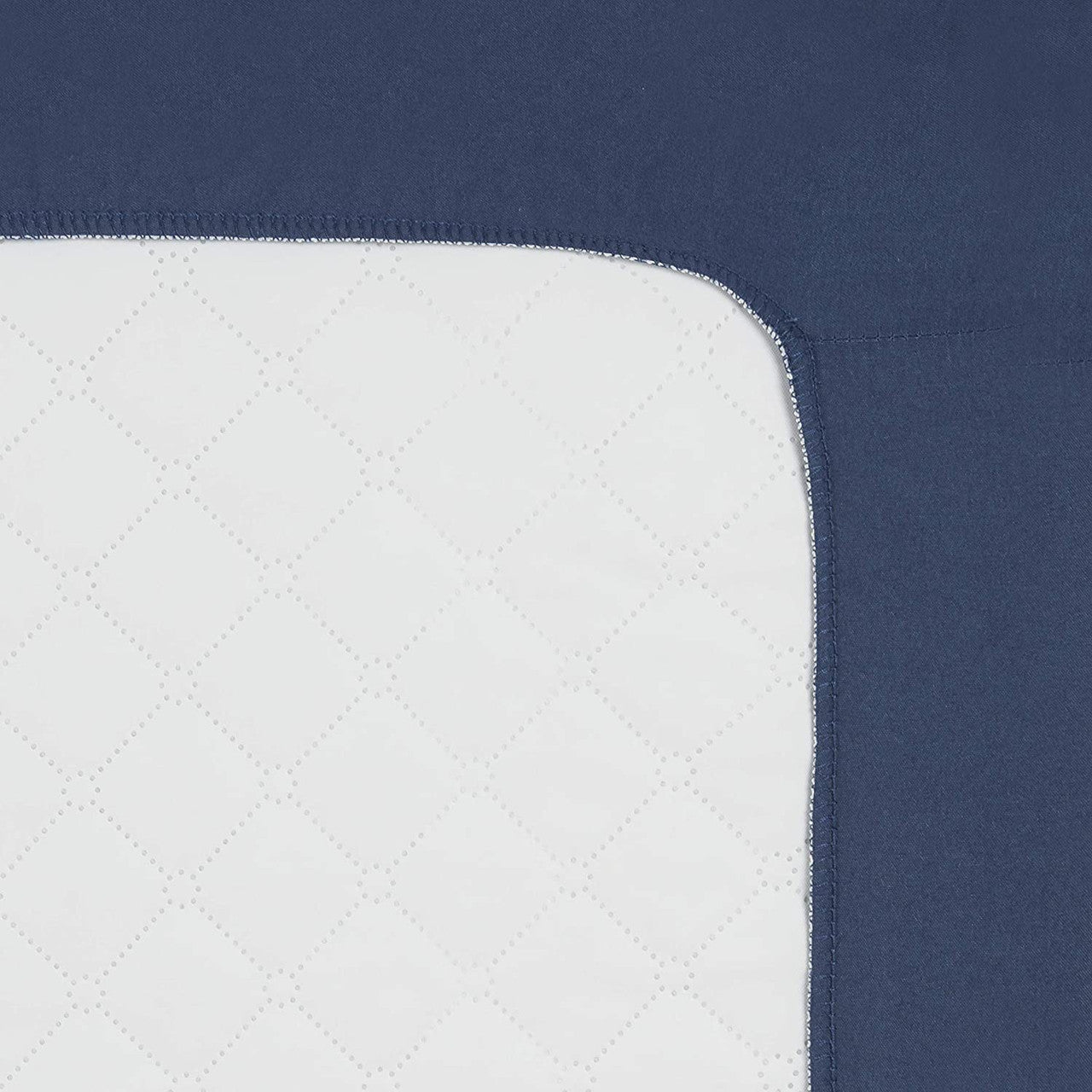 EVERYDAY KIDS Quilted Pack N' Play Playard Sheet - Navy