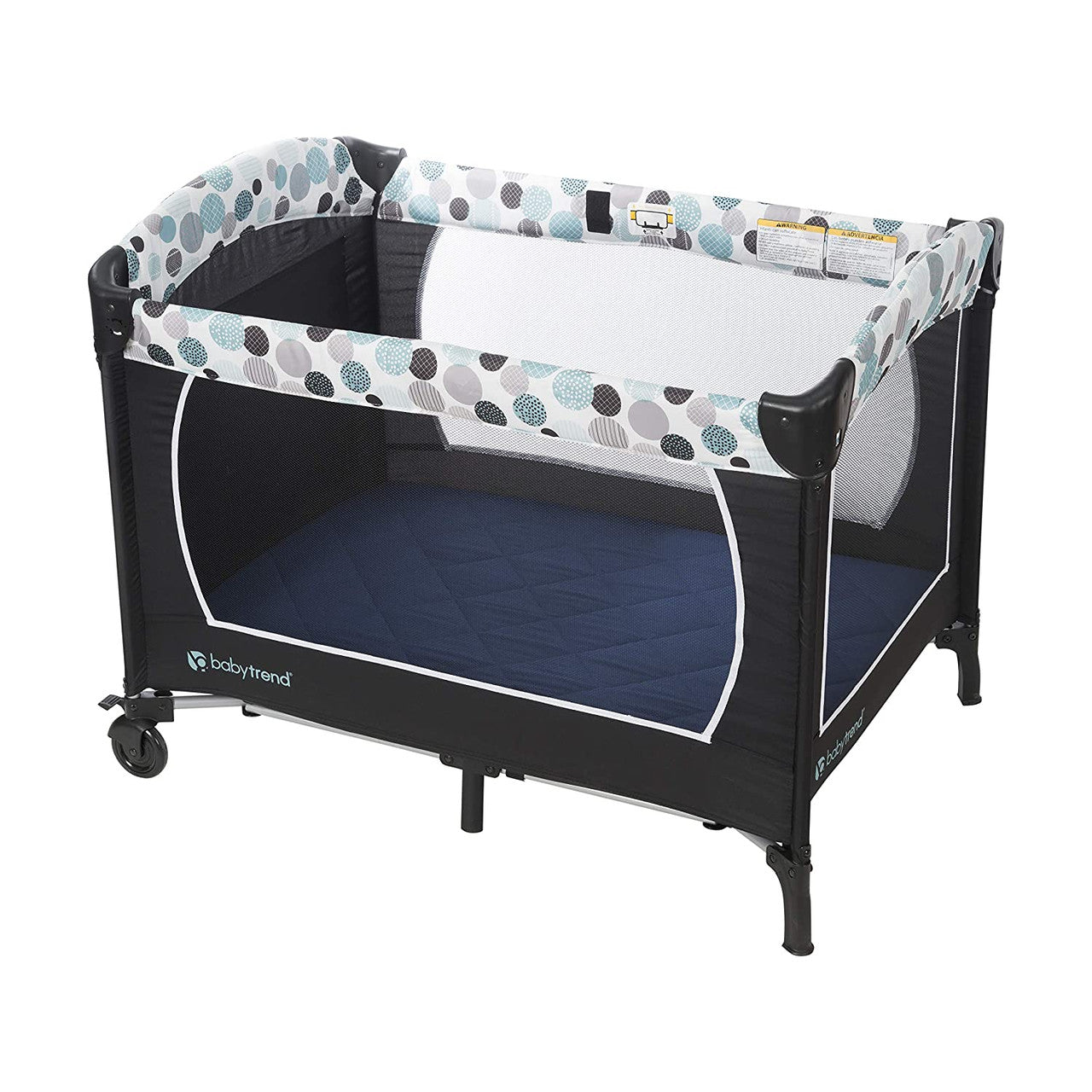 EVERYDAY KIDS Quilted Pack N' Play Playard Sheet - Navy