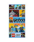 LEGO City Minifigures Beach Towel 28" x 58"