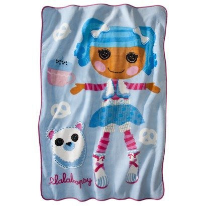 Lalaloopsy Fluff-n-Stuff Twin Size Micro Raschel Blanket